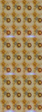 Bej renklerde. Raster illüstrasyonu. Güzel kumaş deseni. Raster illüstrasyonunda çiçek deseni çizimi.