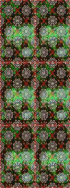 Yeşil renkli çiçekler. Elle boyanmış suluboya, kusursuz çiçekler ve bitkiler..