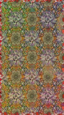 Küçük çiçekteki sevimli çiçek deseni. Birçok kahverengi ve bej soyut çiçekli tropik, pürüzsüz desen. Varicolobrown ve bej rengi raster pürüzsüz çizimler.