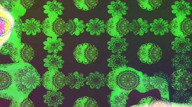 Manzaralı çiçek deseni. Çiçek kompozisyonu, el boyası, hassas şablon. Üst manzara, yumuşak yeşil renk tarzı. Sevgililer günü ve tebrik kartı konsepti için şık bir davet.