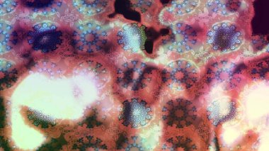 Şirin çiçek elementleri. Robot resim. Tarafsız renklerde çiçekler. Raster illüstrasyonu.