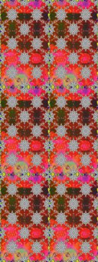 Anti-stres için soyut örnek sayfası. Raster illüstrasyonu. Kahverengi renklerde.