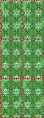 Yumuşak, yeşil ve nötr renklerde bahar çiçekleri. Raster deseni. Raster illüstrasyonu. Patlayan çiçekler soyut yerleştirilmiş.