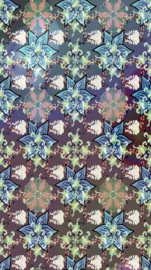 Ultraviyole kumaş deseni. Çizim kalıbı. Organik motif arka planı. Raster illüstrasyonu.