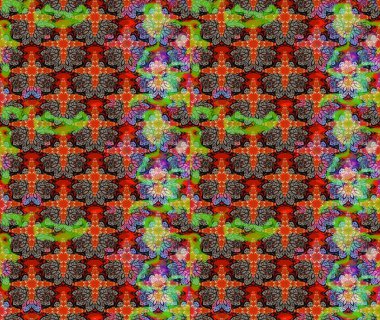 Renkli Bahar Teması eskiz kalıbı. Çiçek desenli eskiz, yaz çiçekleri. Kırmızı renkte çiçekler. Düz Çiçek Elementleri Tasarımı.