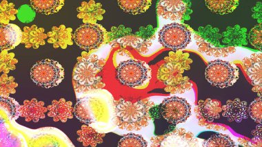 Çiçek deseni. Flower eskiz arka planı. Şatafatlı bahar bahçesi dokusu. Raster illüstrasyonu.