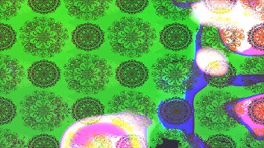 Renkli Bahar Teması eskiz kalıbı. Düz Çiçek Elementleri Tasarımı. Raster illüstrasyonundaki çiçek desenli çizim. Süslü kumaş deseni.