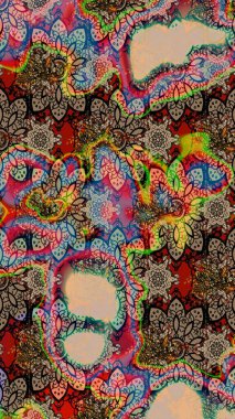 Tatil havası. Nazik romantik baskı. Bahar mevsimi. Raster güzel bir çiçek deseni çiziyor..