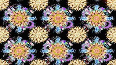 Raster resim. Sorunsuz. Sevimli çiçek desenli küçük çiçek.