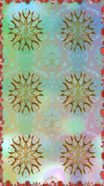 Raster resim. Düz çiçek öğeleri tasarım. Bahar Tema Dikişsiz desen arka plan rengi. Sevimli çiçek öğeleri. Seamless modeli moda kumaş deseni.