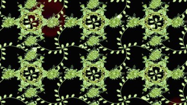 Robot resim. Küçük çiçekte güzel bir desen. Küçük renkli çiçekler. Motley illüstrasyonu. Çiçekli yaz çiçekleri. Moda baskıları için zarif bir şablon.