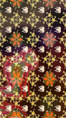 Çiçekli yaz çiçekleri. Moda baskıları için zarif bir şablon. Küçük çiçekte güzel bir desen. Motley illüstrasyonu. Küçük renkli çiçekler. Çizim.