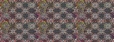 Raster illüstrasyonu. Gri ve kahverengi renklerde bahar çiçekleri. Raster çiçek desenli ve çiçekli..