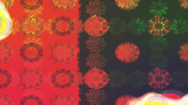 Soyut etnik raster çizim kalıbı. Kabile sanatı boho baskısı, klasik çiçek arkaplanı. Arkaplan dokusu, duvar kağıdı, gri renkli çiçek teması.