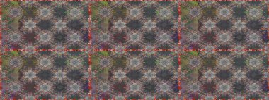 Raster illüstrasyonu. Gri ve kahverengi renklerde bahar çiçekleri. Raster çiçek desenli ve çiçekli..