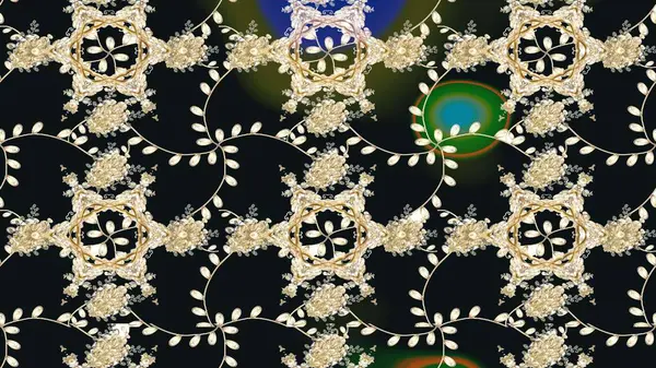 Vadinin gri renkli çiçekleri. Çiçeksel çizim kalıbının çizimi.