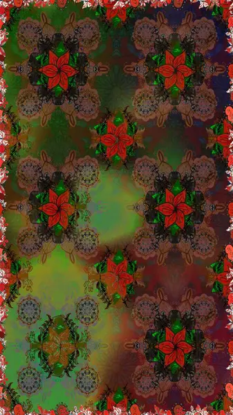 Sorunsuz çiçek deseni kaydırma kağıt, davet, el ilanı, afiş veya Web sitesi Web sitesi arka plan duvar kağıdı için kullanılabilir. Elle çizilmiş Raster resim. Doodle unsurları.