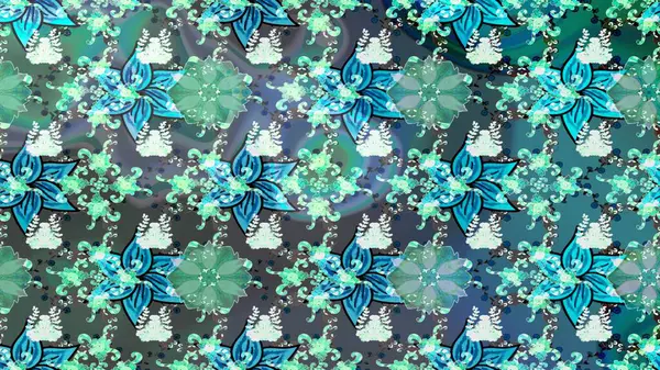 Renkli çizim kalıbı. Çiçek arkaplan. Çiçek duvar kâğıdı. Raster illüstrasyonu. Mavi renkte şirin tekstil.