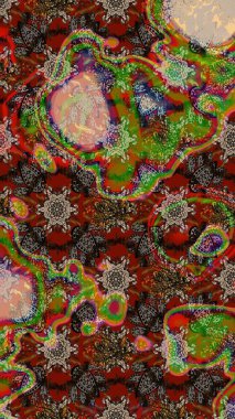 Raster illüstrasyonu. Küçük çiçekteki sevimli çiçek deseni. Kahverengi renkte çiçekler.