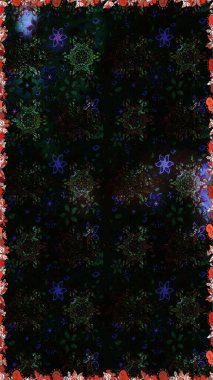 Suluboya etkisi. Organik elementler. Raster deseni. Botanik kusursuz desen.