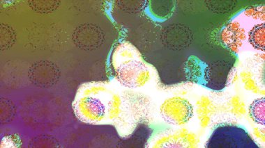 Kahverengi renkli şirin çiçek deseni. Raster Modaya uygun kumaş deseni. Renkli Bahar Teması eskiz kalıbı. Düz Çiçek Elementleri Tasarımı.