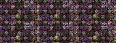 Güzel kumaş deseni. Raster illüstrasyonundaki çiçek desenli çizim. Düz Çiçek Elementleri Tasarımı. Renkli Bahar Teması çizim şablonu.