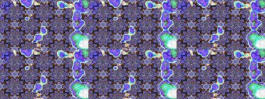 Raster illüstrasyonu. Mor renkli çiçekler. Çiçek süslemeli çizim deseni.