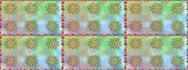 Çiçeksel, nötr, pürüzsüz desen. Raster çiçek izi. Klasik taslak çizimi.