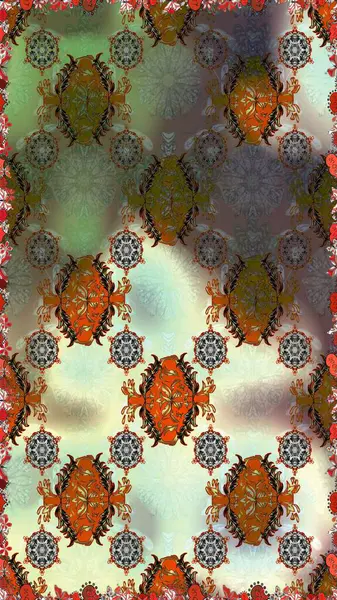 Ev dekoru. Fantezi çiçekli kusursuz desen, doğal duvar kağıdı, çiçek desenli kıvrım çizimi. Paisley el çizimi elementler.