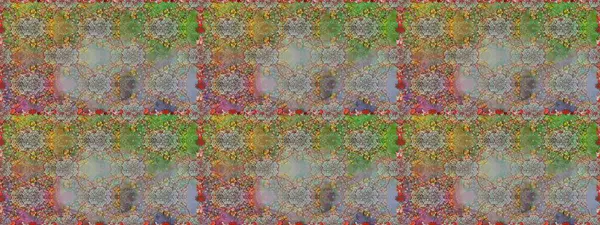 Gri ve kahverengi renkli çiçekler. Raster illüstrasyonunda kusursuz çiçek deseni.