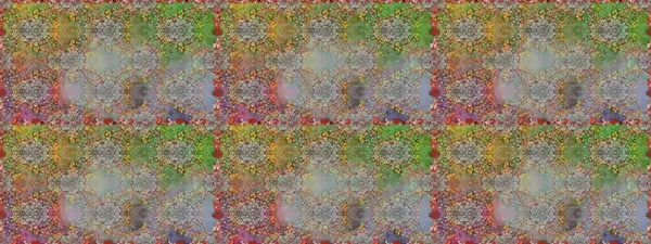 Gri ve kahverengi renkli çiçekler. Raster illüstrasyonunda kusursuz çiçek deseni.