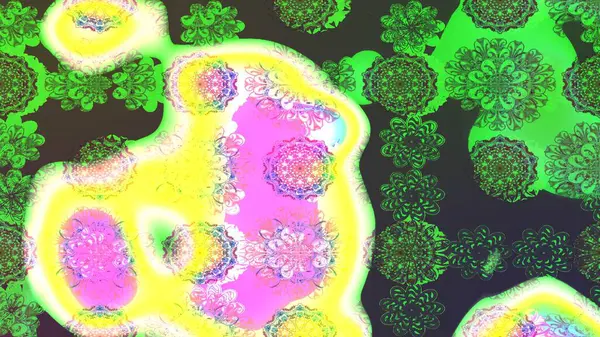 Yeşil renkte zarif çiçek buketi suluboya. Renkli Bahar Teması eskiz kalıbı. Düz Çiçek Elementleri Tasarımı. Raster illüstrasyonu.