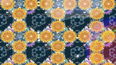 Raster Güzel kumaş deseni. Raster suluboya deseni, narin çiçekler, mavi çiçekler, tebrik kartı şablonu..