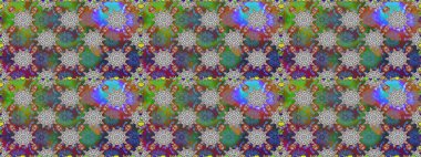 Tekstil için figür. Şirin, zarif çiçekler Raster illüstrasyonu. Davetiye ve kartpostal tasarımı için dekoratif çiçek unsurları. Yapraklı kusursuz desen. Poster veya kapak için arkaplan.