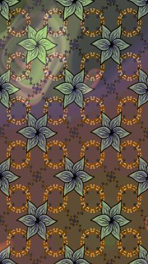 Renkli Bahar Teması eskiz kalıbı. Karalama çiçeği. Raster illüstrasyonu. Düz Çiçek Elementleri Tasarımı. Güzel kumaş deseni. Zentangle soyut çiçekleri.