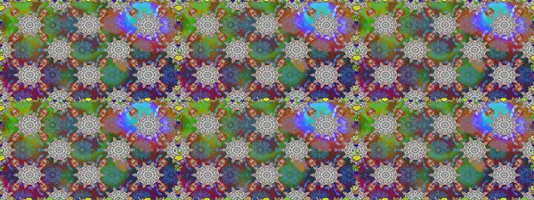 Tekstil için figür. Şirin, zarif çiçekler Raster illüstrasyonu. Davetiye ve kartpostal tasarımı için dekoratif çiçek unsurları. Yapraklı kusursuz desen. Poster veya kapak için arkaplan.