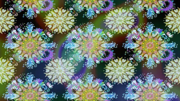 Raster illüstrasyonu. Yaprak ve çiçeklerin suluboya resimleri, tarafsız ve mavi renklerde kusursuz desenler. Nazikçe, bahar çiçekleri tarafsız ve mavi renklerde.