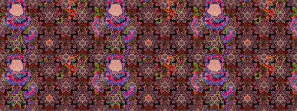 Çiçekli karalama şeklinde Raster çiçek deseni. Pembe renkli çiçekler. Yumuşak, yaz çiçekli arka plan.