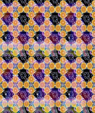 Sarı renkli çiçekler. Renkli Bahar Teması eskiz kalıbı. Raster illüstrasyonundaki çiçek desenli çizim. Düz Çiçek Elementleri Tasarımı.