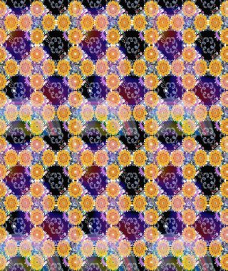 Sarı renkli çiçekler. Renkli Bahar Teması eskiz kalıbı. Raster illüstrasyonundaki çiçek desenli çizim. Düz Çiçek Elementleri Tasarımı.