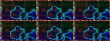 Gri ve mavi renkte çiçekler. Çiçekle kusursuz desen. Renkli Bahar Temalı Kusursuz Arkaplan. Düz Çiçek Elementleri Tasarımı.