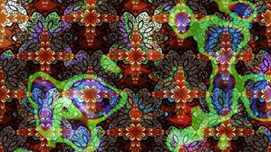 Çiçekli, yapraklı, çiçek desenli eskiz. Raster illüstrasyonu. El çizimi.