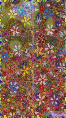 Kahverengi ve yeşil lale çiçekleriyle pürüzsüz bir desen. Doğal kozmetik ürünleri, parfüm, çiçekçi dükkanı için bahar ihalesi tasarımı. Paket kağıdı için en iyisi. Karşılama ya da düğün geçmişi olarak kullanılabilir.