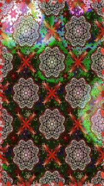 Çiçekli bahar çiçekleri. Küçük çiçekte güzel bir desen. Kusursuz. Küçük renkli çiçekler. Motley illüstrasyonu. Moda baskıları için zarif bir şablon.