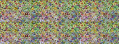 Kusursuz çiçek deseni. Tarafsız renklerde çiçekler. Asya tekstil tarzında. Raster illüstrasyonu. Raster illüstrasyonu.