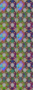 Tekstil için figür. Şirin, zarif çiçekler Raster illüstrasyonu. Davetiye ve kartpostal tasarımı için dekoratif çiçek unsurları. Yapraklı kusursuz desen. Poster veya kapak için arkaplan.