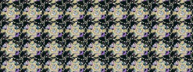 Küçük çiçekteki sevimli çiçek deseni. Gri renkli çiçekler.