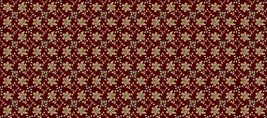 Kırmızı ve kahverengi renkte desen. Raster golden mehndi. Kına dövmeli süs çiçekleri, altın çıkartmalar, mehndi ve yoga tasarımı, kartlar ve parmak izleri..