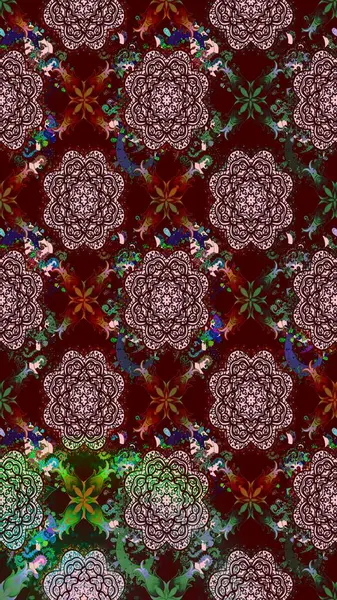 Raster güzel bir çiçek deseni çizmiş. Bahar mevsimi. Tatil havası. Nazik romantik baskı.