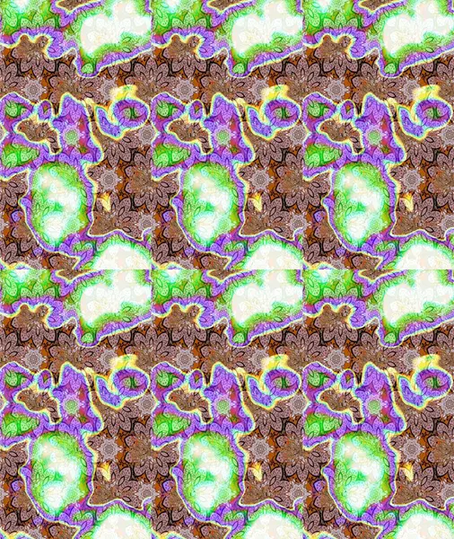 Raster deseni. Tarafsız renklerde. Küçük çiçekteki sevimli çiçek deseni. Raster illüstrasyonu. Soyut çiçek çizim kalıbı arkaplanı.